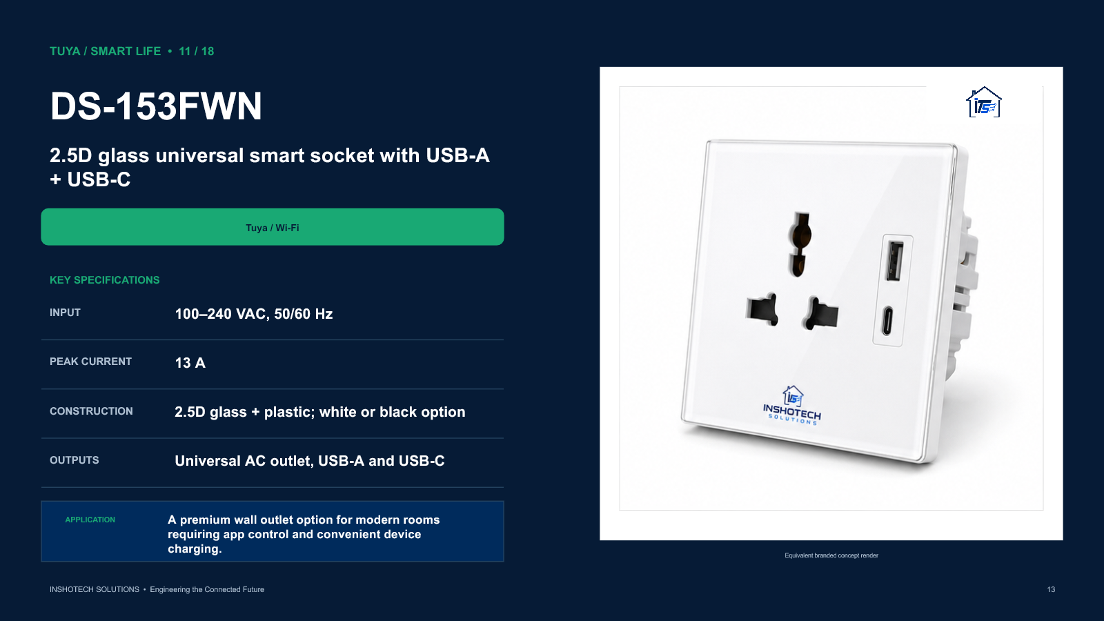DS-153FWN smart socket catalogue slide