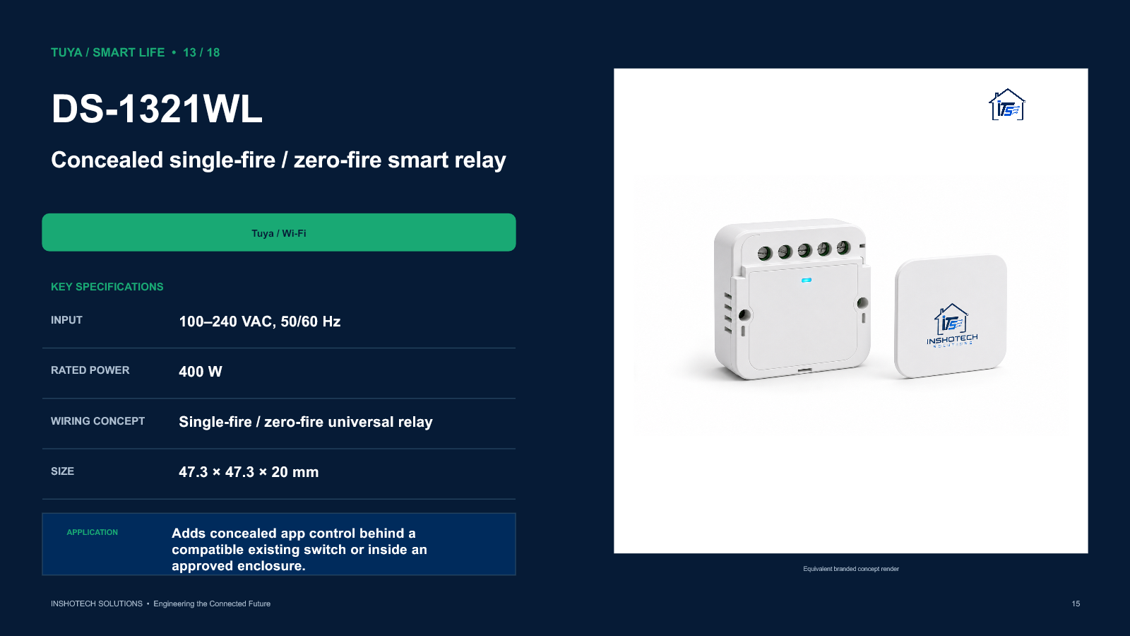 DS-1321WL smart relay catalogue slide