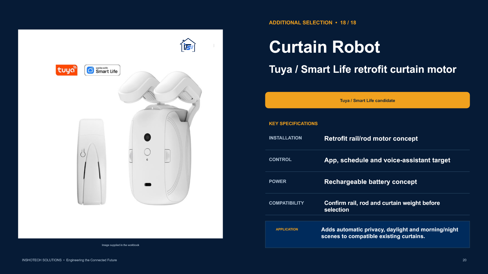 Tuya curtain robot catalogue slide